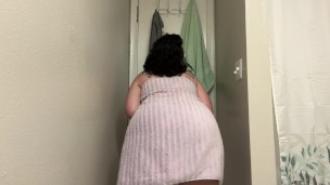 BBW Towel Drop Tease
