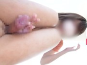 かわいい巨乳彼女の授乳手コキとパイズリ　寸止め射精管理されて大量ザーメン　亀頭責め　高速手コキ　大量射精　乳首舐め　デカチン　おっぱい　素人　カップル　個人撮影　日本人 8/16