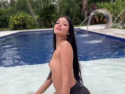 Naked in the pool 8/16