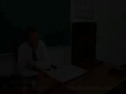 Tattooed College Girl Uses Her Body To Ask For A Higher Grade 2/16