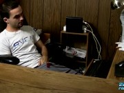 Office Guy Bravely Jerks Off At Work 1/16