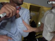 Izzy and Sophia Seduce Nerd Teacher into Hot Threesome - LETSDOEIT 3/16