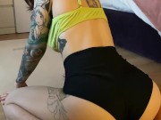 my yoga day do u see my hairy pussy?