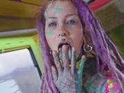 Hardcore Anal Fuck and Cum on Face in Sexy Lingerie with Hot Tattoo Girl - Facial - POV 15/16