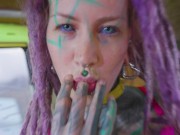 Hardcore Anal Fuck and Cum on Face in Sexy Lingerie with Hot Tattoo Girl - Facial - POV 16/16