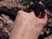 horny college girl fuck a stranger in a nude beach - little arden 12/16