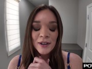 Katie Gets Her Tight Twat Filled With Cum Trying Out Sex Swing 1/16