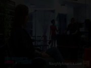 Fucking a Client's Shaved Pussy on the Chair 2/16