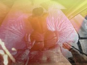 Big tits brunette with tan lines loves a thick cock inside her! 1/16