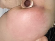 Fisting Casero. Puta sumisa se deja abrir el culo 8/16