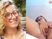 Ersties - Französin Manu verbringt eine sinnliche Zeit mit sich selbst im Zelt