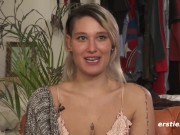 Ersties - Hot German Babe Plays With Latex and Her Pussy 15/16