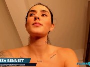 Flirt4Free - Louissa Bennett - Inked Bombshell Bares It All And Has Fun In Bed 3/16
