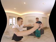 Reality Lovers - Hot Brunette Wife Cleans Plumbers Pipe 1/16