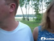 I met this hot MILF while walking and I got to fuck her outdoors. 2/16