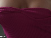 HOTWIFE XXX - Hot MILF Wife On The Phone With Hubby Fucking Hot Guy (London River) 1/16