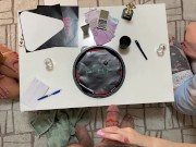 Ignoring Handjobs has a New Game and Handjob Try not to get Hard or Cum already Fap Challenge with Two Girls and an Amateur 11/16