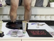 Ignoring Handjobs has a New Game and Handjob Try not to get Hard or Cum already Fap Challenge with Two Girls and an Amateur 16/16