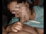 Cum on BIG BOOBS - Asian Wifey Blowjob and Cumshot HUGE LOAD 13/16