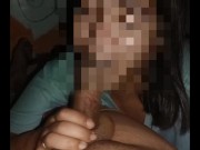 Cum on BIG BOOBS - Asian Wifey Blowjob and Cumshot HUGE LOAD 5/16