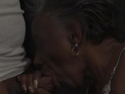 Big ass ebony milf sucks bbc bathroom fuck 2/16