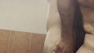 My stepsister and I both needed the shower and we decided to share it