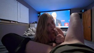 Debate got boring so I got a blowjob instead (we'll be back to 100% soon)