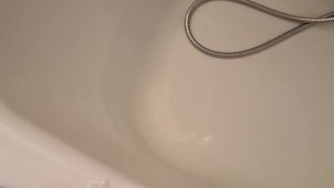 Handjob in bathroom