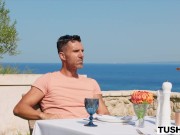 TUSHY Cute Petite Blonde Claire Gets DPed At Hotel Vixen 4/16