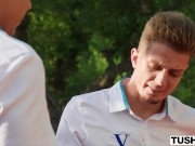 TUSHY Cute Petite Blonde Claire Gets DPed At Hotel Vixen 5/16