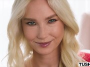 TUSHY Cute Petite Blonde Claire Gets DPed At Hotel Vixen 6/16