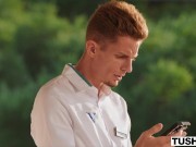 TUSHY Cute Petite Blonde Claire Gets DPed At Hotel Vixen 7/16