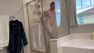 Just showering with Pierce Paris