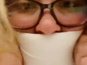 SHY NERDY COLLEGE GIRL FILMING HERSELF WHILE BBC STRETCHING HER TIGHT PUSSY AND ASSHOLE 5/16