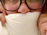 SHY NERDY COLLEGE GIRL FILMING HERSELF WHILE BBC STRETCHING HER TIGHT PUSSY AND ASSHOLE 6/16