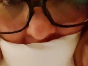 SHY NERDY COLLEGE GIRL FILMING HERSELF WHILE BBC STRETCHING HER TIGHT PUSSY AND ASSHOLE 8/16