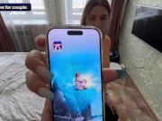 Cunning Stepson Excited His Stepmom Using An App-SEX ACTIONS!!   Bitch Washed Her Face With Sperm. 1/16