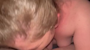 Slutty wife sucks hard and swallows all