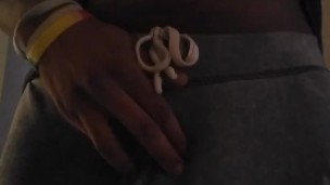 Stocky hung Black guy teases you with his big black dick