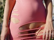 I cut my dress and went for a walk around the city 14/16