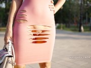 I cut my dress and went for a walk around the city 5/16