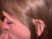 Tatted MILF sucks and fucks until she’s full of his cum 6/16