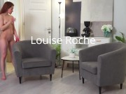 Adorable babe Louise Roche spreading legs 1/16