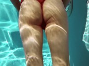 She’s incredibly flexible in the pool 12/16