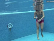 Cute petite teen wearing cute clothes underwater 1/16