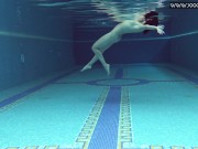 Cute petite teen wearing cute clothes underwater 11/16