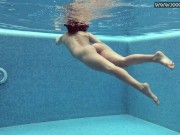 Cute petite teen wearing cute clothes underwater 8/16