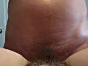 MILF pov. Sons best friend cums on hairy MILF pussy 2/16