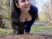 ✰ Emily Hill - Forest Fun #2 | Dildo Blowjob, Flashing, Riding and more 👀✰ 2/16