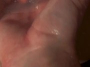 The wettest pussy you’ve ever seen. Teens first lesbian encounter ends in intense orgasm 12/16